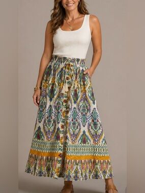 Christian Siriano- Boho skirt- size Medium